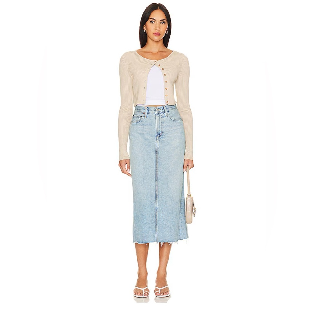 AGOLDE DELLA DENIM SKIRT SIZE 27 in PRACTICE